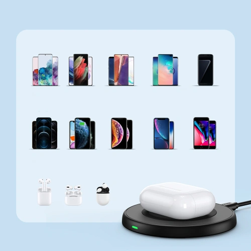 Kup Choetech Drahtloses Ladegerät T526-S Qi 10W + USB-A/microUSB Kabel schwarz - CHT109 - {ean13} - Sklep Home Screen