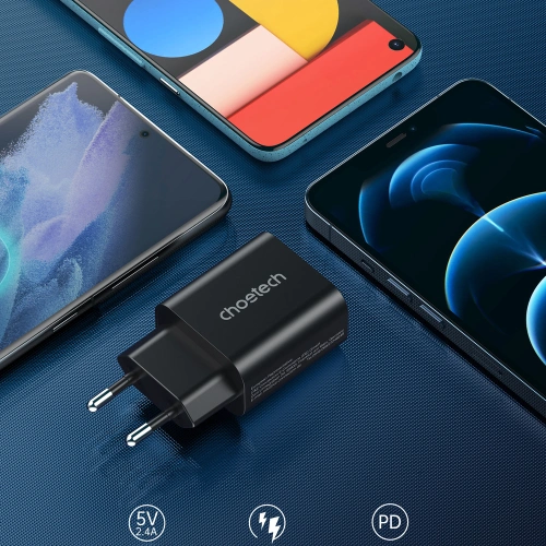Kup Ładowarka sieciowa Choetech PD6003 USB-C 25W PPS PD czarny - CHT110 - {ean13} - Sklep Home Screen