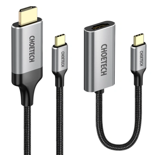Buy Choetech HUB-H12 HUB USB-C/HDMI 2.0 4K@60Hz gray + USB-C/HDMI 4K@60Hz CH0021 Cable 2m gray - CHT111 - {ean13} - Home Screen Store Europe