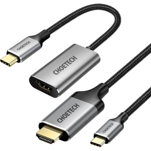 Kup Adapter HUB Choetech HUB-H12 USB-C/HDMI 2.0 4K@60Hz szary + kabel CH0021 USB-C/HDMI 4K@60Hz 2m szary - CHT111 - {ean13} - Sklep Home Screen