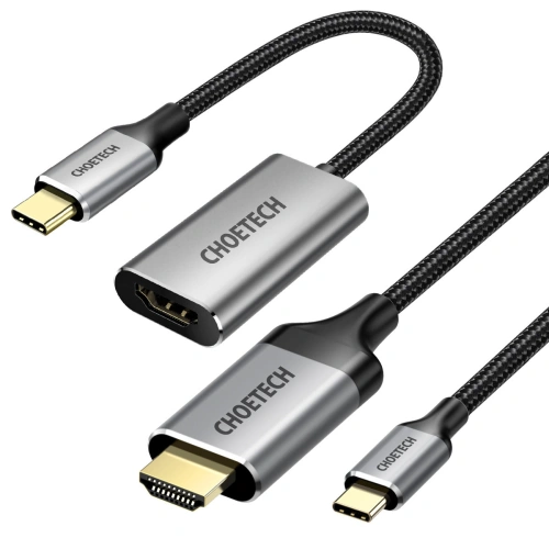 Buy Choetech HUB-H12 HUB USB-C/HDMI 2.0 4K@60Hz gray + USB-C/HDMI 4K@60Hz CH0021 Cable 2m gray - CHT111 - {ean13} - Home Screen Store Europe