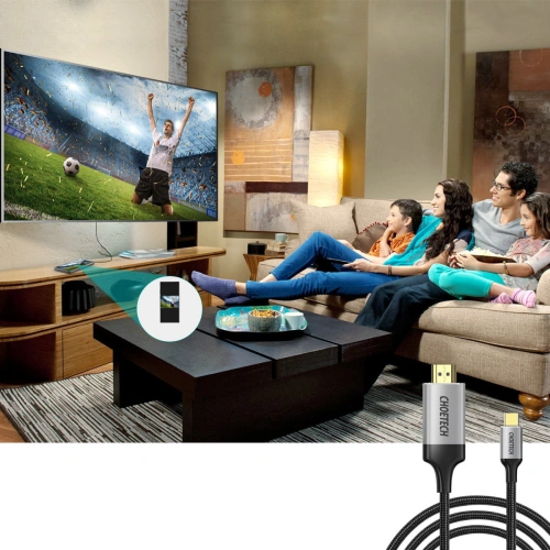 Buy Choetech HUB-H12 HUB USB-C/HDMI 2.0 4K@60Hz gray + USB-C/HDMI 4K@60Hz CH0021 Cable 2m gray - CHT111 - {ean13} - Home Screen Store Europe