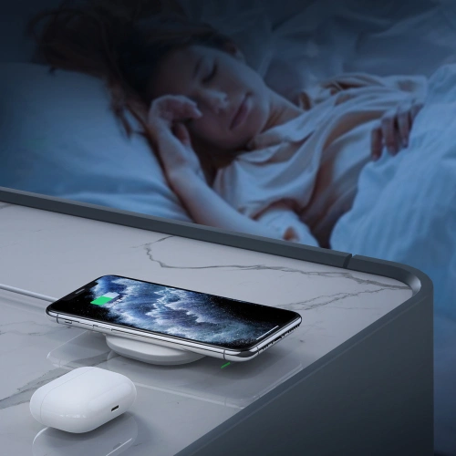 Kup Choetech Drahtloses Ladegerät T550-F-V2 Qi 15W + USB-A/USB-C Kabel 1m weiß - CHT112 - {ean13} - Sklep Home Screen