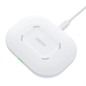 Kup Ładowarka bezprzewodowa Choetech T550-F-V2 Qi 15W + kabel USB-A/USB-C 1m biały - CHT112 - {ean13} - Sklep Home Screen