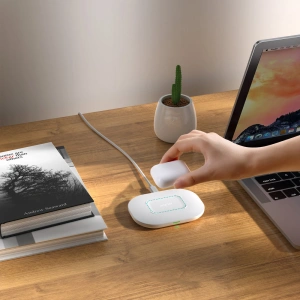 Kup Ładowarka bezprzewodowa Choetech T550-F-V2 Qi 15W + kabel USB-A/USB-C 1m biały - CHT112 - {ean13} - Sklep Home Screen