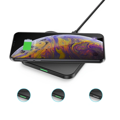 Kup Choetech Drahtloses Ladegerät T511-S Qi 10W schwarz + Ladegerät Q5003 18W weiß + USB-A/microUSB Kabel 1,2m weiß - CHT113 - {ean13} - Sklep Home Screen