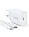 Kup Ładowarka sieciowa Choetech Q5004-V2-EU-CLWH USB-C 20W PD 3A + kabel USB-C/Lightning MFI 1,2m biały - CHT114 - {ean13} - Sklep Home Screen