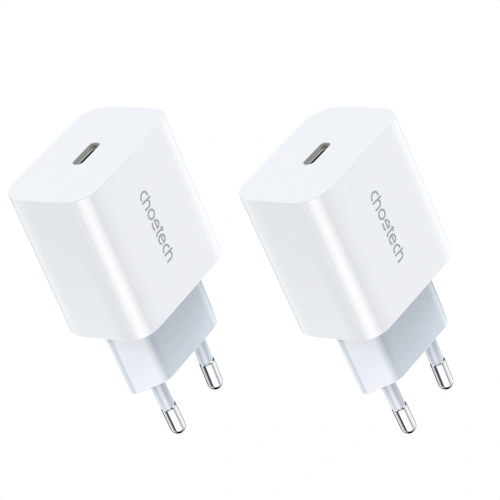 Kup Ładowarka sieciowa Choetech PD5005-EU USB-C PD 20W 3A biały [2 PACK] - CHT115 - {ean13} - Sklep Home Screen