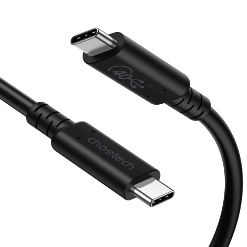 Kup Kabel Choetech XCC-1028 USB-C/USB-C USB 4 Gen3 100W 40Gbps/8K 0.8m černý - CHT117 - {ean13} - Sklep Home Screen