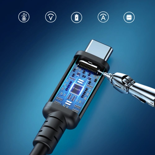 Kup Kabel Choetech XCC-1028 USB-C/USB-C USB 4 Gen3 100W 40Gbps/8K 0.8m černý - CHT117 - {ean13} - Sklep Home Screen