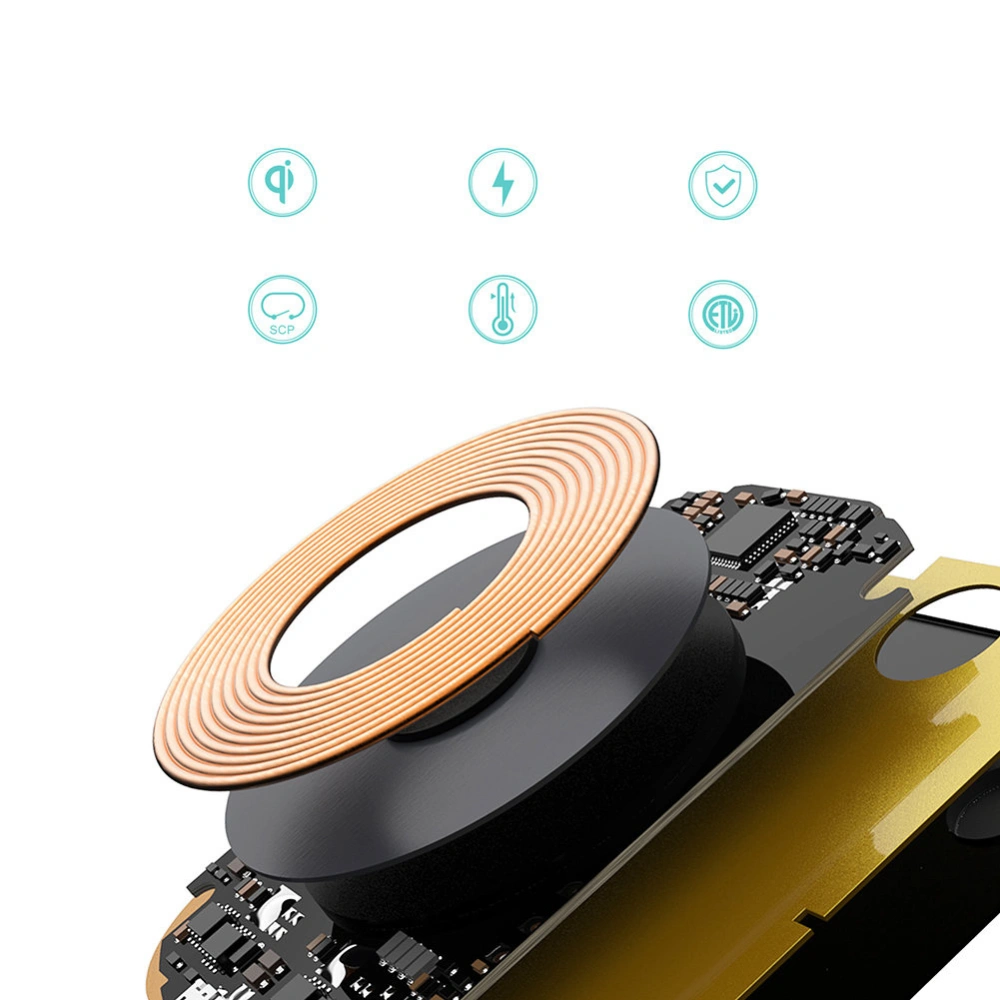 Ładowarka bezprzewodowa Choetech T511-S Qi 10W + ładowarka sieciowa Q5003 18W + kabel USB-A/microUSB 1,2m czarny