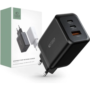 Kup Tech-Protect Netzwerk-Ladegerät C65W 3-Port Netzwerk-Ladegerät PD 65W QC 3.0 Schwarz - THP2053 - {ean13} - Sklep Home Screen