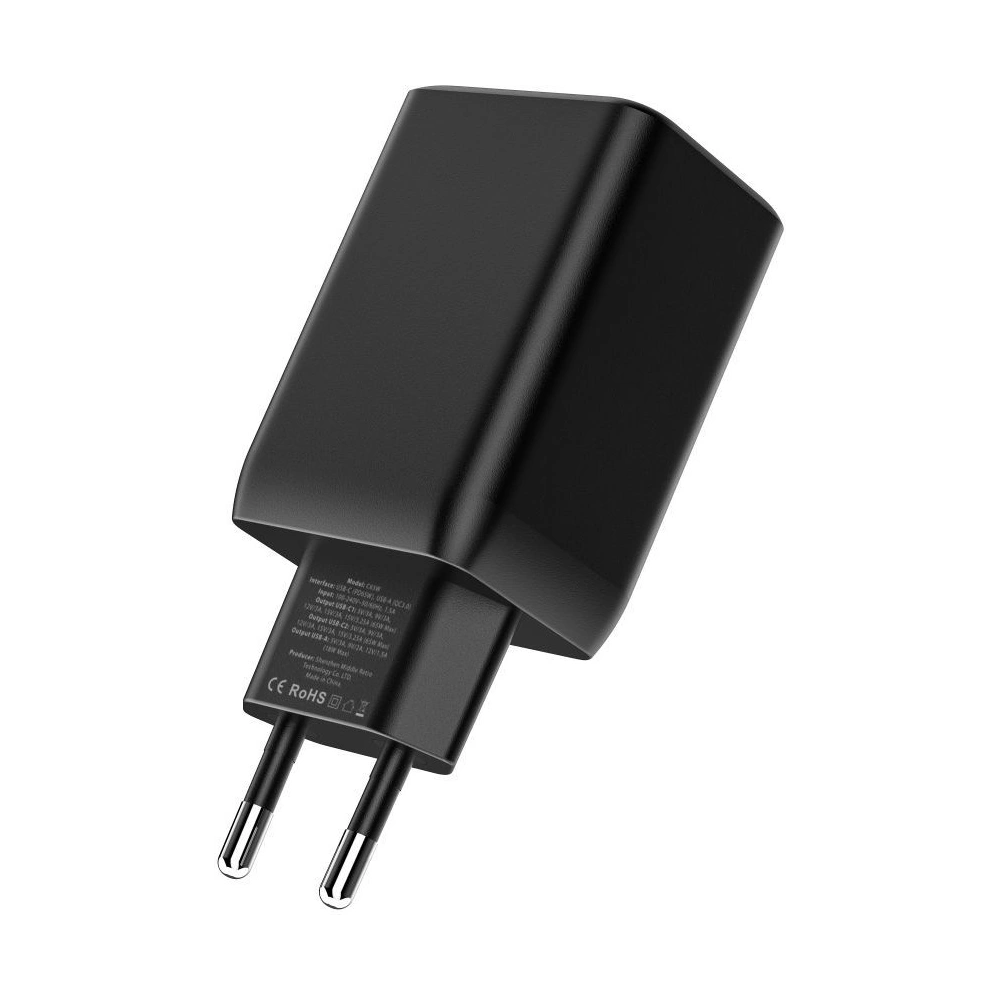 Ładowarka sieciowa Tech-Protect C65W 3-port Network Charger PD 65W QC 3.0 Black