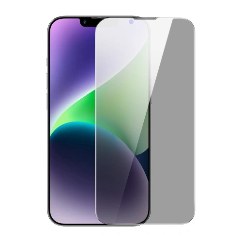 Kup Szkło hartowane Baseus 0.4mm Privacy Apple iPhone iPhone 14 Plus / 15 Plus z filtrem przeciwpyłowym - BSU4332 - {ean13} - Sklep Home Screen