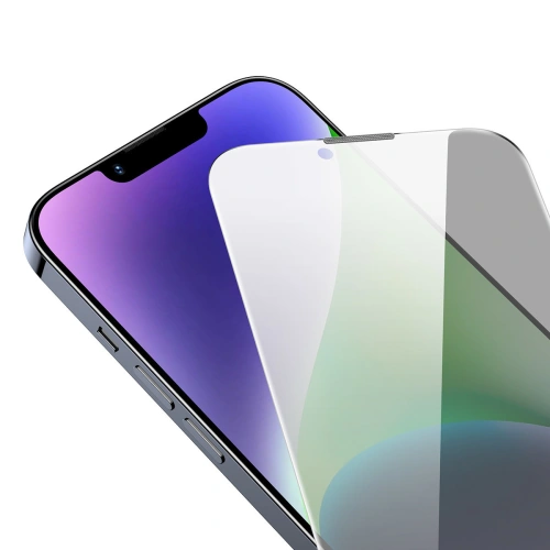 Kup Tvrzené sklo Baseus 0.4mm Privacy Apple iPhone iPhone 14 Plus / 15 Plus s filtrem proti prachu - BSU4332 - {ean13} - Sklep Home Screen