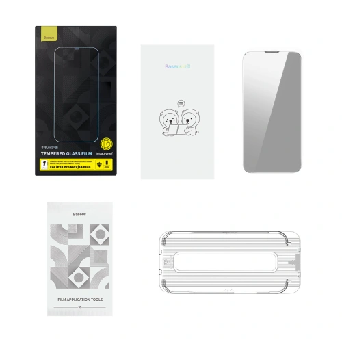 Kup Sticlă călită Baseus 0.4mm Privacy Apple iPhone iPhone 14 Plus / 15 Plus cu filtru antistatic - BSU4332 - {ean13} - Sklep Home Screen