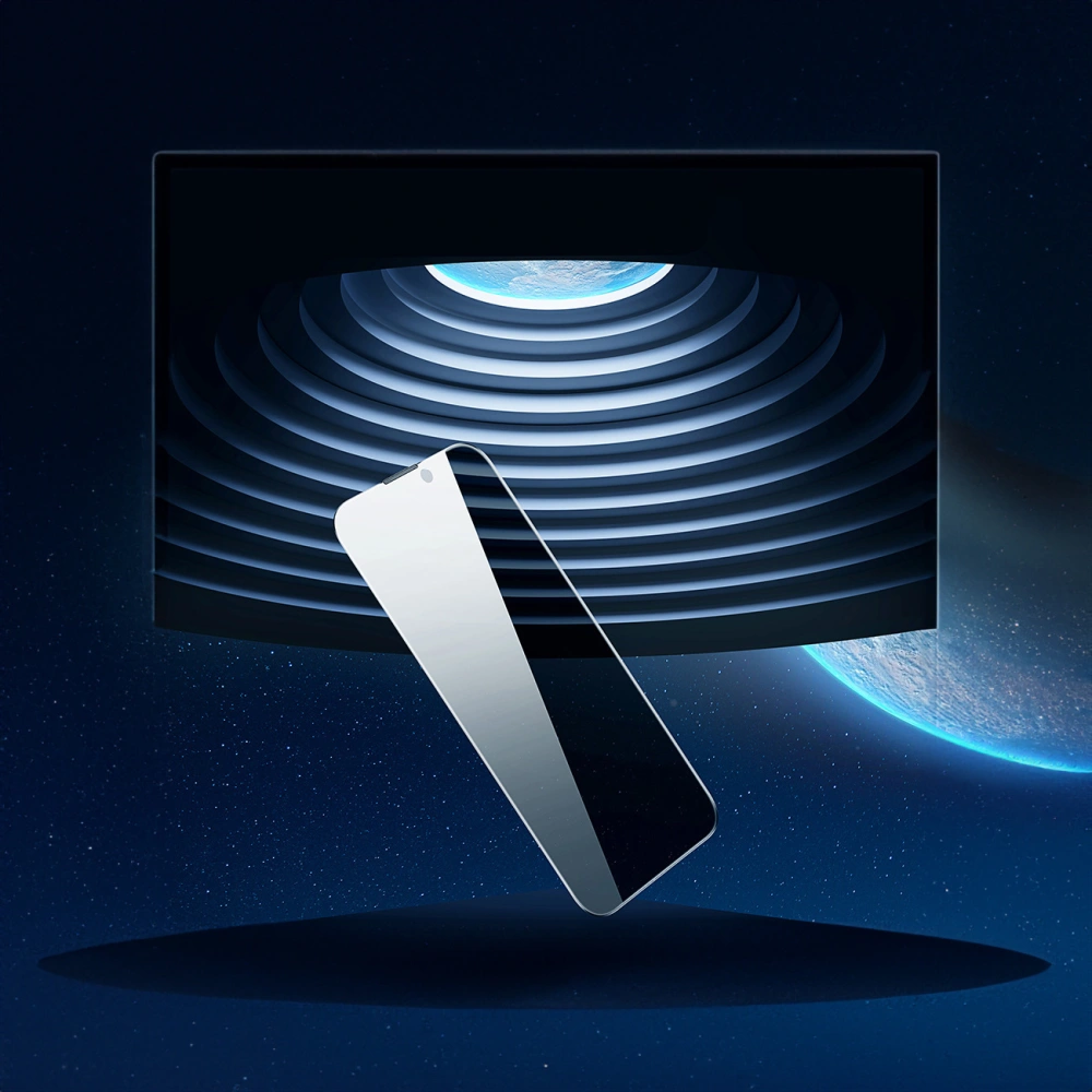 Szkło hartowane Baseus 0.4mm Privacy Apple iPhone iPhone 14 Plus / 15 Plus z filtrem przeciwpyłowym