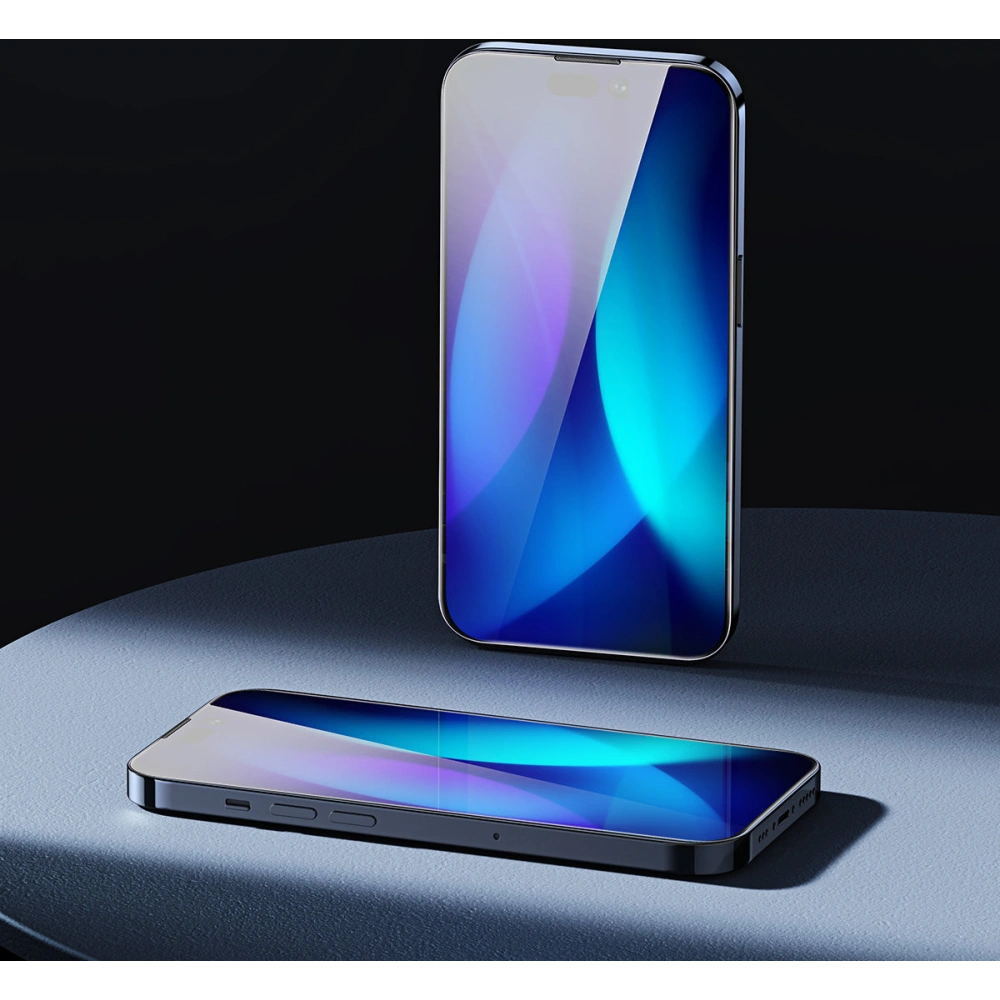 Szkło hartowane Baseus 0.4mm Privacy Apple iPhone 14/13/13 Pro z filtrem przeciwpyłowym