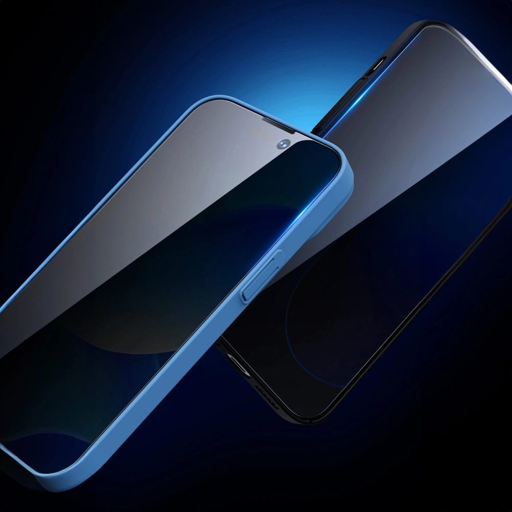 Szkło hartowane Baseus 0.4mm Privacy Apple iPhone 14/13/13 Pro z filtrem przeciwpyłowym