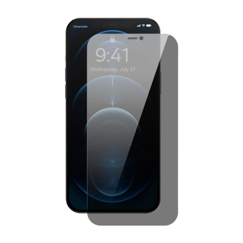 Kup Tvrzené sklo Baseus 0.4mm Privacy Apple iPhone 12 Pro Max s filtrem proti prachu - BSU4334 - {ean13} - Sklep Home Screen