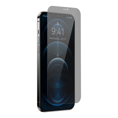 Kup Szkło hartowane Baseus 0.4mm Privacy Apple iPhone 12 Pro Max z filtrem przeciwpyłowym - BSU4334 - {ean13} - Sklep Home Screen