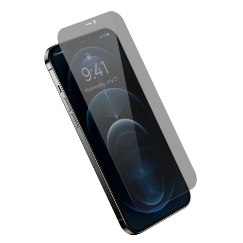 Kup Szkło hartowane Baseus 0.4mm Privacy Apple iPhone 12 Pro Max z filtrem przeciwpyłowym - BSU4334 - {ean13} - Sklep Home Screen