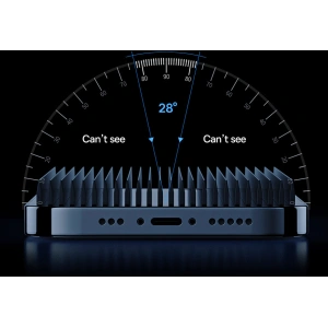 Szkło hartowane Baseus 0.4mm Privacy Apple iPhone 12 Pro Max z filtrem przeciwpyłowym