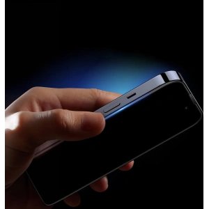 Szkło hartowane Baseus 0.4mm Privacy Apple iPhone 12 Pro Max z filtrem przeciwpyłowym