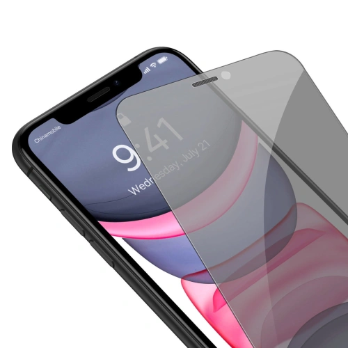 Buy Baseus 0.4mm Privacy Glass Apple iPhone 11/XR with dust filter - BSU4335 - {ean13} - Home Screen Store Europe
