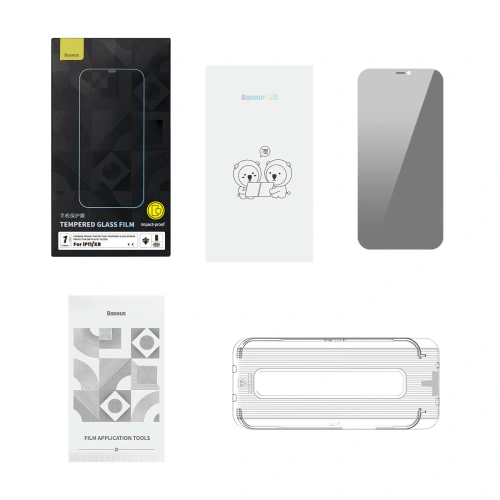 Kup Szkło hartowane Baseus 0.4mm Privacy Apple iPhone 11/XR z filtrem przeciwpyłowym - BSU4335 - {ean13} - Sklep Home Screen