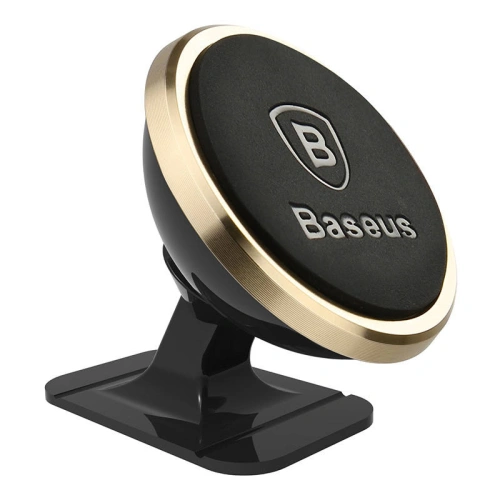 Kup Magnetický automobilový držák Baseus s rotací 360 stupňů Magnetic (zlatý) - BSU4337 - {ean13} - Sklep Home Screen