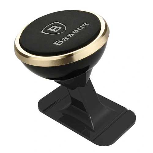 Kup Magnetický automobilový držák Baseus s rotací 360 stupňů Magnetic (zlatý) - BSU4337 - {ean13} - Sklep Home Screen