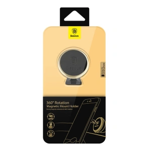 Kup Magnetický automobilový držák Baseus s rotací 360 stupňů Magnetic (zlatý) - BSU4337 - {ean13} - Sklep Home Screen