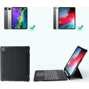 Kup Etui Choetech BH-015 Keyboard Bluetooth Case Apple iPad Pro 12.9 2020/2021 (4. i 5. generacji) czarny - CHT119 - {ean13} - Sklep Home Screen