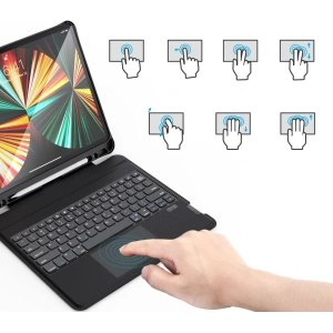 Kup Etui Choetech BH-015 Keyboard Bluetooth Case Apple iPad Pro 12.9 2020/2021 (4. i 5. generacji) czarny - CHT119 - {ean13} - Sklep Home Screen