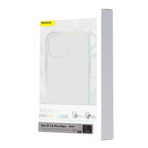 Kup Baseus Apple Case + Glas Crystal Case MagSafe iPhone 14 Pro Max transparent - BSU4340 - {ean13} - Sklep Home Screen