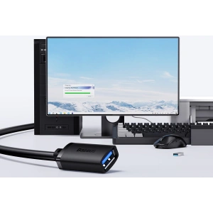 Kábel hosszabbító Baseus AirJoy Sorozat USB-A 3.0 1.5m fekete