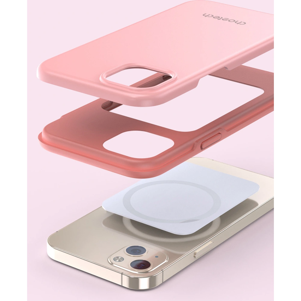 Etui Choetech PC0111-MFM-PK MFM Anti-drop Made For MagSafe Apple iPhone 13 mini różowy