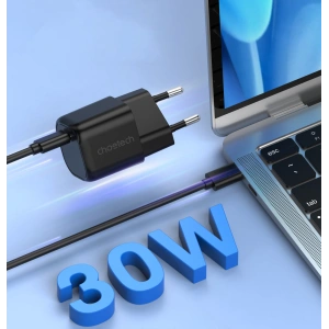 Kup Ładowarka sieciowa Choetech PD5007 GaN USB-C PD 30W czarny - CHT126 - {ean13} - Sklep Home Screen