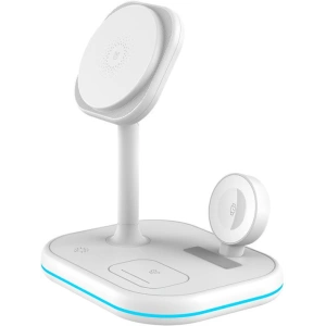 Kup Ładowarka bezprzewodowa Tech-Protect QI15W-A27 3in1 Magnetic MagSafe Wireless Charger White - THP2055 - {ean13} - Sklep Home Screen
