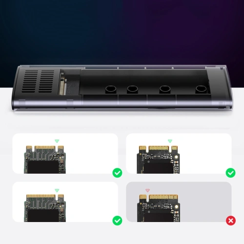 Kup UGREEN CM400 M.2 USB 3.2 Gen 2 SSD-Gehäuse (SuperSpeed USB 10Gbps) grau - UGR1643 - {ean13} - Sklep Home Screen
