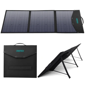 Buy Choetech SC008 Solar Charger Foldable 120W DC, USB C, 2xUSB-A black - CHT141 - {ean13} - Home Screen Store Europe