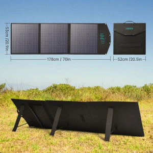 Buy Choetech SC008 Solar Charger Foldable 120W DC, USB C, 2xUSB-A black - CHT141 - {ean13} - Home Screen Store Europe