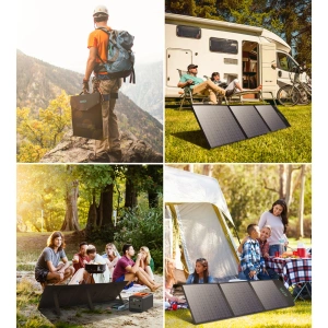 Buy Choetech SC008 Solar Charger Foldable 120W DC, USB C, 2xUSB-A black - CHT141 - {ean13} - Home Screen Store Europe