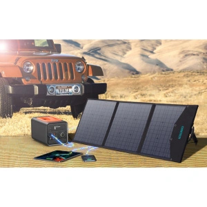 Buy Choetech SC008 Solar Charger Foldable 120W DC, USB C, 2xUSB-A black - CHT141 - {ean13} - Home Screen Store Europe