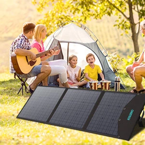 Buy Choetech SC008 Solar Charger Foldable 120W DC, USB C, 2xUSB-A black - CHT141 - {ean13} - Home Screen Store Europe
