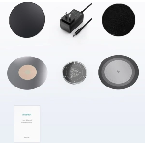 Kup Încărcător wireless de birou Choetech T590-F 10W + încărcător UE cu cablu negru - CHT145 - {ean13} - Sklep Home Screen