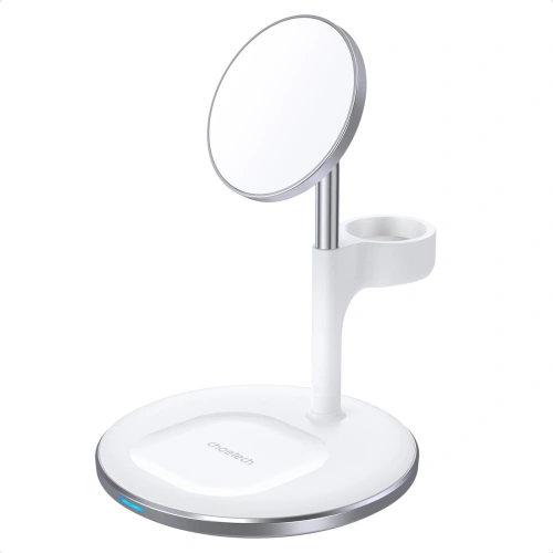 Kup Încărcător wireless magnetic Choetech T586-F MagSafe 3w1 pentru iPhone/AirPods/Apple Watch alb - CHT146 - {ean13} - Sklep Home Screen