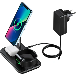 Buy Wireless charging station Choetech T589-F MFM 3w1 iPhone 12/13/14 AirPods Pro Apple Watch gray - CHT149 - {ean13} - Home Screen Store Europe