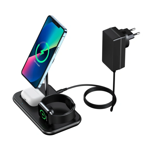 Buy Wireless charging station Choetech T589-F MFM 3w1 iPhone 12/13/14 AirPods Pro Apple Watch gray - CHT149 - {ean13} - Home Screen Store Europe